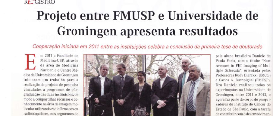 Cooperation Groningen and Universidade de São Paulo: first thesis defense in Nuclear Medicine