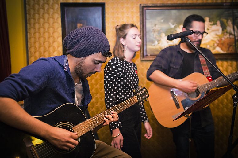 Live music was performed at the event